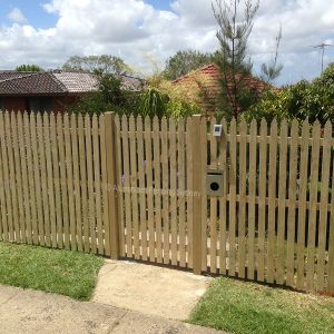 Aluminium Fencing Sydney colonial style picket pedestrian gate