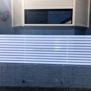 Aluminium Fencing Sydney horizontal slat 12mm gap balustrade