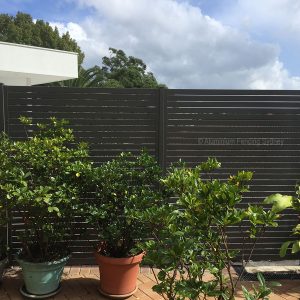 Aluminium Fencing Sydney horizontal slat fence