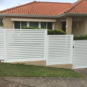 Aluminium Fencing Sydney horizontal slats