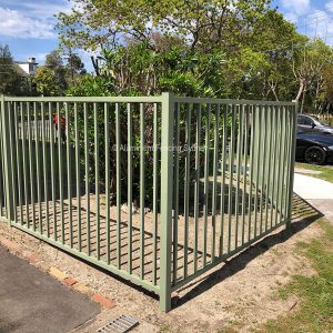 Aluminium Fencing Sydney square tubular flat top fence