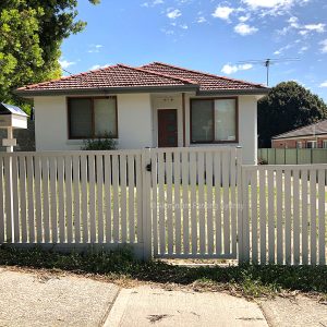 Aluminium Fencing Sydney vertical inside slat pedestrian gate