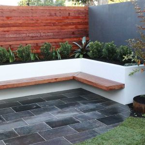Aluminium Fencing Sydney Merbau slats alfresco