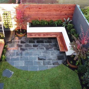 Aluminium Fencing Sydney Merbau slats alfresco