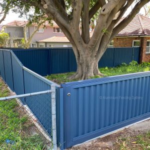 Aluminium Fencing Sydney colorbond sliding gate