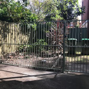 Aluminium Fencing Sydney tubular flat top panel and gate