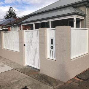 Aluminium Fencing Sydney vertical slat panels and gate